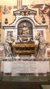 The tomb of Galileo Galilei in Santa Croce basilica in florence Royalty Free Stock Photo