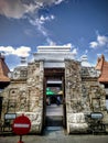 This is a tomb gate located in Tuban, East Java. Royalty Free Stock Photo