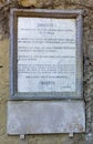 Tomb of Giacomo Leopardi Royalty Free Stock Photo
