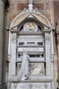 Tomb of Gioacchino Rossini in Santa Croce Church in Florence on October 19, 2019 Royalty Free Stock Photo