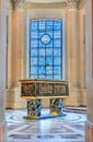 Tomb of Hubert Lyautey, French Army general in Saint Louis Cathedral of Les Invalides in Paris, France `s war heroes burial site