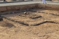 Tomb of Imam Nafi in Jannat Al Baqi. Ancient graves in Jannat Al Baqi Cemetery. Medina Saudi Arabia. Royalty Free Stock Photo