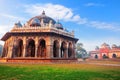 Tomb of Isa Khan in the Humayun's Tomb complex in Delhi, India Royalty Free Stock Photo