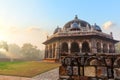 Tomb of Isa Khan, the Humayun's Tomb garden, India, New Delhi Royalty Free Stock Photo