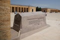 Tomb of Ismet Inonu in Anitkabir mausoleum of Mustafa Kemal Ataturk in Ankara, Turkiye