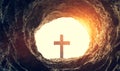 Tomb of Jesus Christ. Crucifixion And Resurrection. Religion, Easter theme Royalty Free Stock Photo