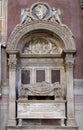 Tomb of Leonardo Bruni, Basilica di Santa Croce in Florence Royalty Free Stock Photo