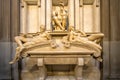 Tomb of Lorenzo II de Medici and below lying on the sarcophagus