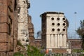 The tomb of Marcus Vergilius Eurysaces the baker. Funerary monuments in Rome Royalty Free Stock Photo