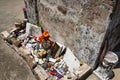 The tomb of Marie Laveau in the St. Louis Cemetery No. 1 in New Orleans, Louisiana.