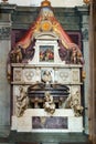 Tomb of Michelangelo in the Basilica of Santa Croce in Florence Royalty Free Stock Photo