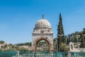 Tomb of Mujir al-Din at the Kidron Valley or King`s Valley between the Temple Mount and Mount of Olives in Jerusalem, Israel Royalty Free Stock Photo