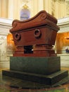 Sarcophagus and Tomb of Napoleon Bonaparte, Dome des Invalides, Paris, France Royalty Free Stock Photo