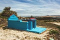 Tomb in the local asian cemetery ontop of the hill in Mui Ne village, Vietnam