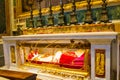 Tomb pope St. Peter`s Basilica Vatican Royalty Free Stock Photo