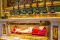 Tomb pope St. Peter`s Basilica Vatican Royalty Free Stock Photo