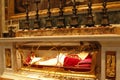 Tomb pope St. Peter`s Basilica Vatican Royalty Free Stock Photo