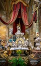 Tomb of Saint John of Nepomuk in St. Vitus Cathedral Interior at Prague Castle - Prague, Czech Republic Royalty Free Stock Photo