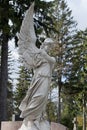 Tomb sculpture of a soaring angel