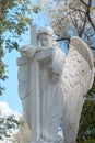 Tomb sculpture of white angel