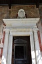 Tomb sculptures in the Monumental Cemetery at the Leaning Tower of Pisa