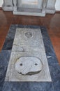 Tomb sculptures in the Monumental Cemetery at the Leaning Tower of Pisa