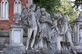 Tomb sculptures of greek mythological scene