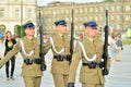 Tomb of the Unknown Soldier, Pilsudski Square. Changing the guard at the grave of an unknown soldier, Royalty Free Stock Photo