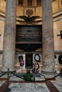 Tomb of Victor Emmanuel II, Pantheon Rome Italy Royalty Free Stock Photo
