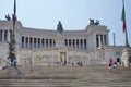 Tomba del Milite Ignoto and Equestrian statue of Vittorio Emanuele II, Rome, Italy Royalty Free Stock Photo