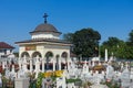 Tombs in the Cemetery of Soviet Heroes, Calarasi, Romania Royalty Free Stock Photo