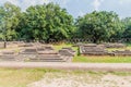 Tombs at the grounds of Choto Shona Mosque Small Golden Mosque in Banglade