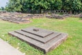 Tombs at the grounds of Choto Shona Mosque Small Golden Mosque in Banglade