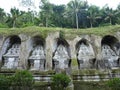 Tombs of the Kings in the temple of Gunung Kawi on the island of Bali