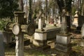 tombs on the Lychakiv Cemetery in Lviv city, Western Ukraine Royalty Free Stock Photo