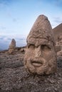 Kingdom of Commagene, Mount Nemrut, ancient god head statue. Royalty Free Stock Photo