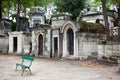 Tombs at Pere Lachaise cemetery Royalty Free Stock Photo