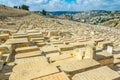 Tombs of the prophets situated on mount of olives in Jerusalem, Israel Royalty Free Stock Photo