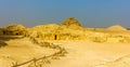 Tombs and pyramids at Saqqara Royalty Free Stock Photo