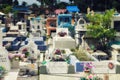 Tombs in the Santa Cruz Cemetery; Dili, East Timor Royalty Free Stock Photo