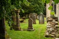 Tombs in a small church cemetery