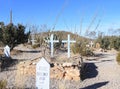 Tombstone, Arizona: Old West/Boot Hill Graveyard - Grave with Two Crosses