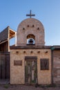 Tombstone, Arizona, USA - April 18, 2022: The old west lives on in this small town in the desert. A small church is part of the Royalty Free Stock Photo