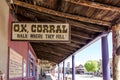 Ok Corral In Tombstone Arizona