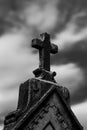 Tombstone cross Royalty Free Stock Photo