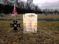 Tombstone grave marker Memorial Day CSA Confederate