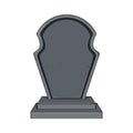 tombstone headstone cartoon vector illustration Royalty Free Stock Photo