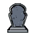 tombstone headstone game pixel art vector illustration Royalty Free Stock Photo