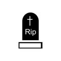 Tombstone icon, simple style