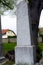 Tombstone monument in the Jewish cemetery